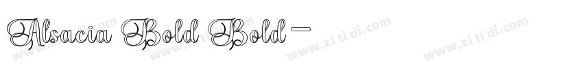 Alsacia Bold Bold字体转换
